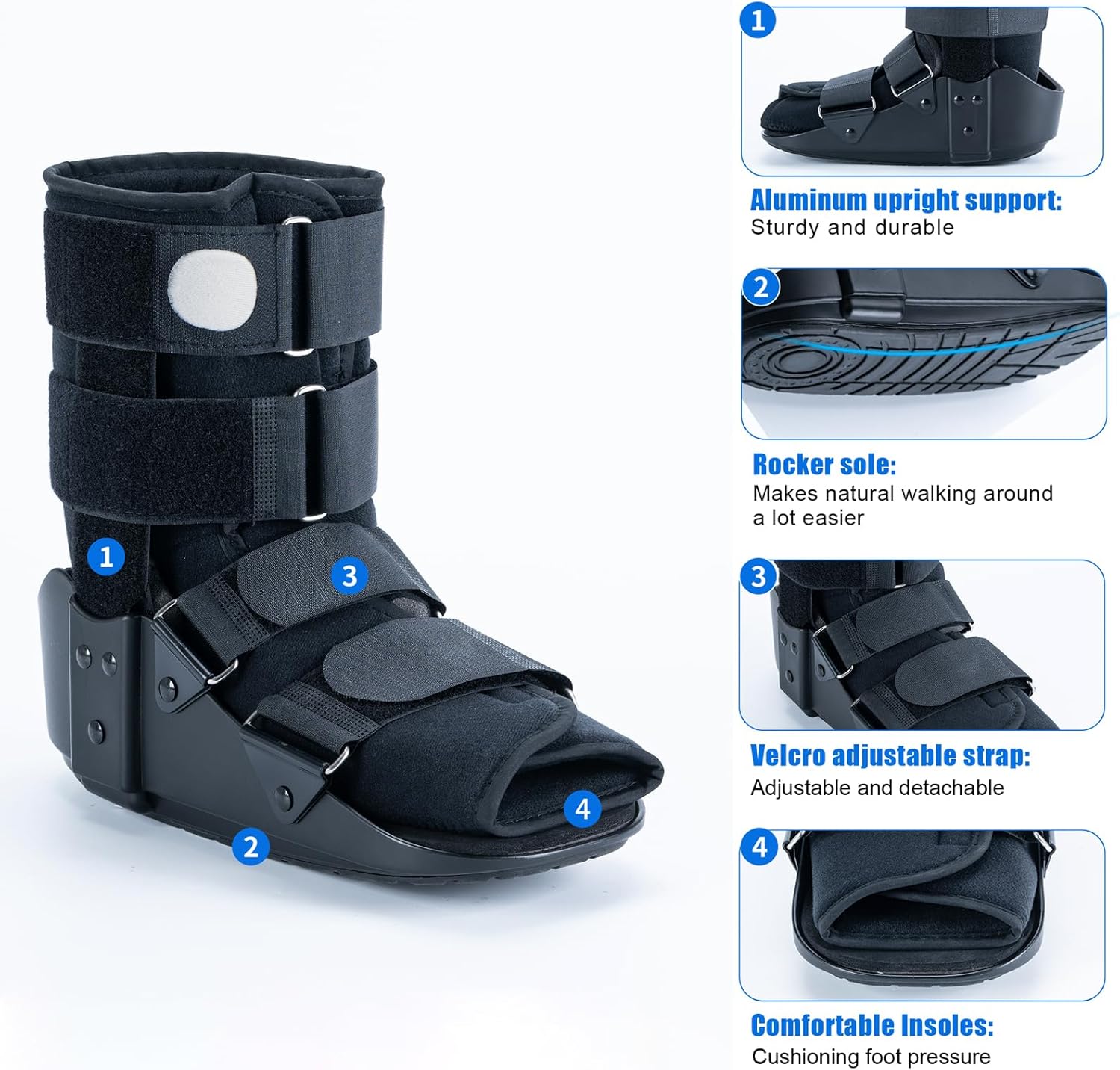 kefit Walking Boot Fracture Boot for Broken Foot, Sprained Ankle-Medium - Image 4